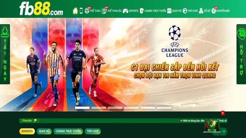 Sân chơi fb88 uy tín tại châu Á