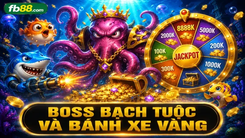 ưu tiên bắn hạ boss bạch tuột để nhận 8888k